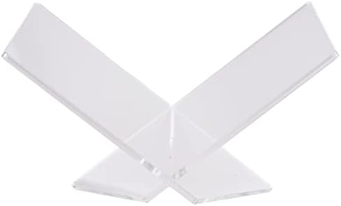 Karlak X-Shaped Acrylic Book Stand for Cookbook and Recipe Display