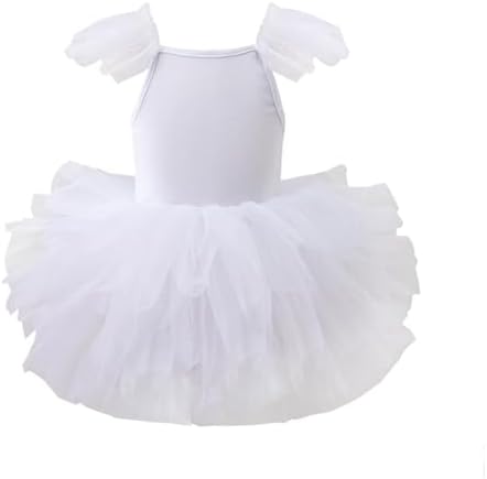Tulle Ballet Leotard with Full Skirt for Girls