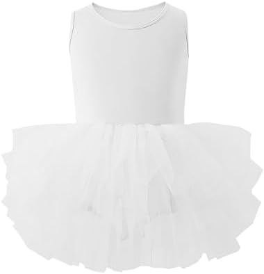 Toddler Girls Tutu Dress with Tulle Ballet Leotard