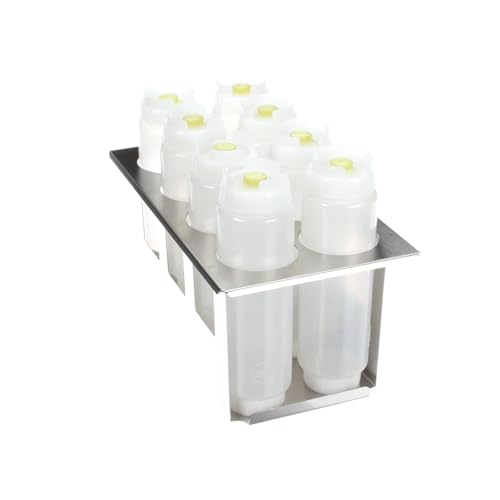 Server 86996 Stainless Steel Squeeze Bottle Holder Set