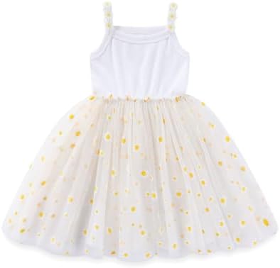 Baby Girls Floral Tulle Tutu Dress for Summer Birthday Party