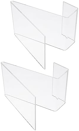 PartyKindom 2pcs Clear Acrylic Book Stand and Holder
