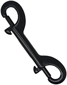 Scuba Choice Black Stainless Steel Double Ended Snap Bolt Clip