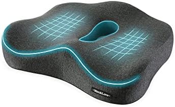 MaxLove Memory Foam Seat Cushion for Back Sciatica Pain Relief