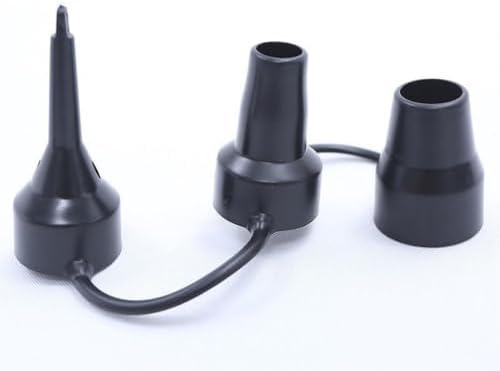 Black Air Pump Replacement Nozzles 3 Sizes