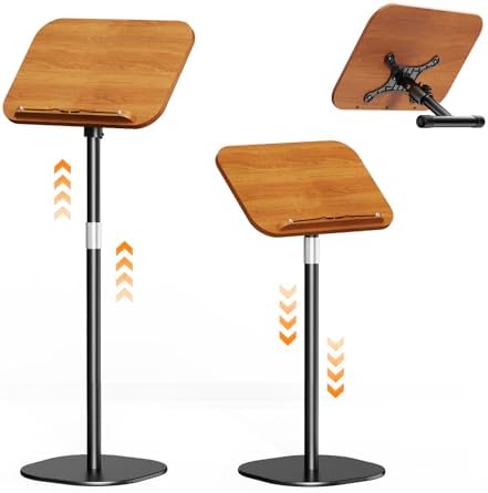 CABTE 360 Rotating Book Stand with Adjustable Height 1