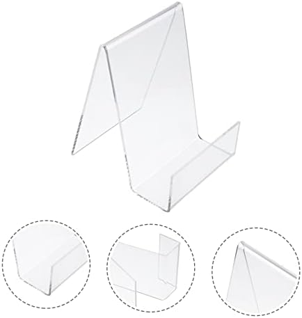 PartyKindom 2pcs Clear Acrylic Book Stand and Holder