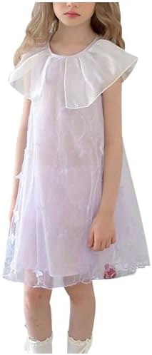 Beessbest 3D Butterfly Tulle Dress for Baby Girls