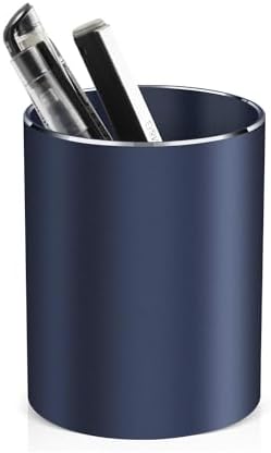 Aluminum Alloy Waterproof Pen Holder - Modern Minimalist Desk Organizer Blue 1