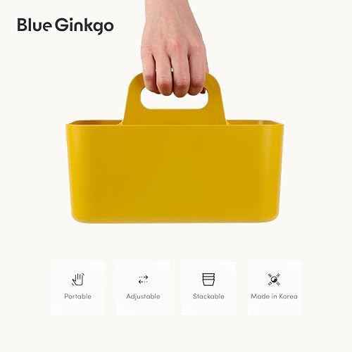 BLUE GINKGO Stackable Organizer Caddy - Korean Made Portable Tote