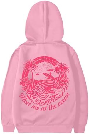 Pink Puff Hoodies for Kids Girls Y2K Preppy Sweatshirt