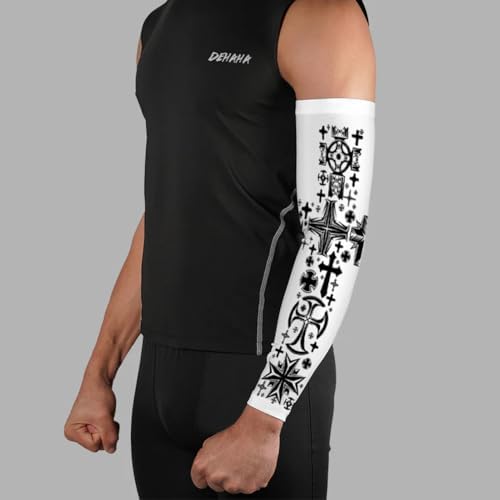DEHAHA Gothic Cross UV Sun Protection Arm Sleeves