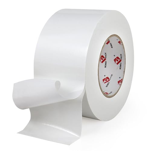 BOMEI PACK Carpet Tape 3 x 30 Yards Residue-Free Double Sided