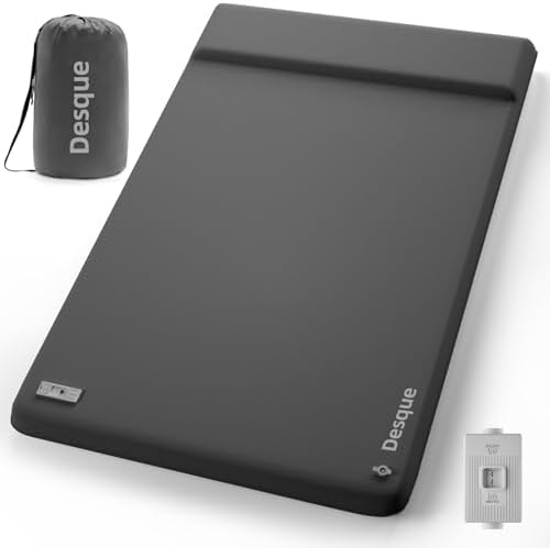 DESQUE Double Self-Inflating Camping Mattress with Electric Pump