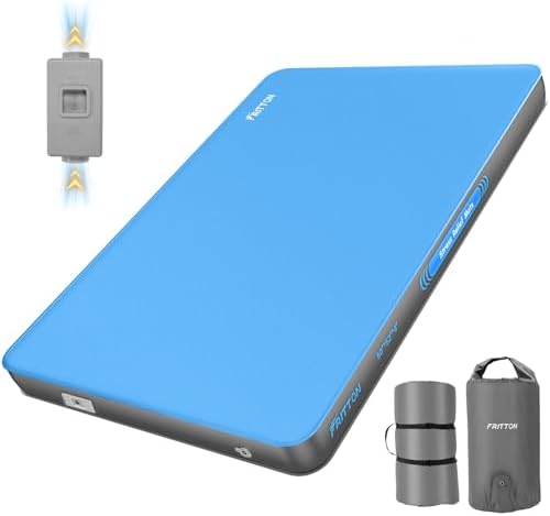 FRITTON Self-Inflating Sleeping Pad with Electric Pump 4 Memory Foam