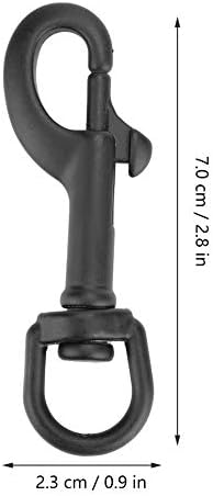 VBESTLIFE Scuba Diving Clips 75mm Black Stainless Steel