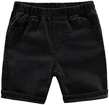 Hfolob Baby Boy Denim Shorts Elastic Waist Stretch Jeans Pants