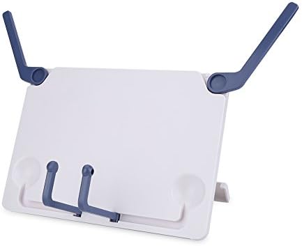 Zerone Book Stand Holder with 4 Adjustable Paper Clips