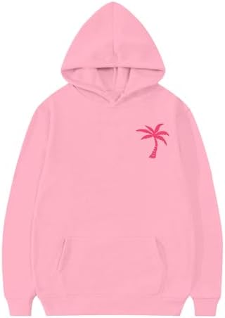 Pink Puff Hoodies for Kids Girls Y2K Preppy Sweatshirt
