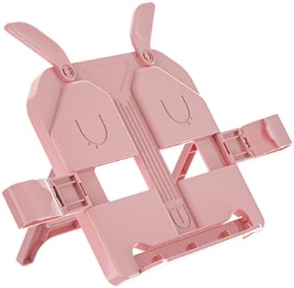 SEWACC Pink ABS Book Stand with Phone and Tablet Holder