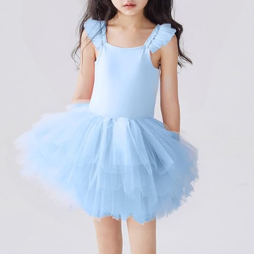 Beessbest Girls Tulle Ballet Leotard with Full Skirt Party Costume