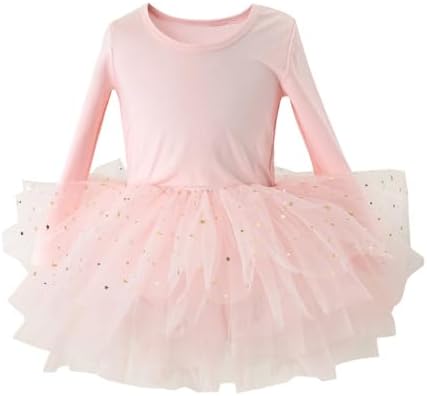 Toddler Girls Shiny Tulle Tutu Dress for Dance Party 2-6 Years