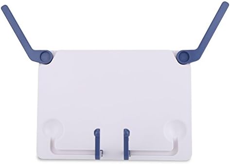 Zerone Book Stand Holder with 4 Adjustable Paper Clips
