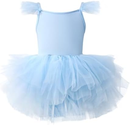 Beessbest Girls Tulle Ballet Leotard with Full Skirt Party Costume