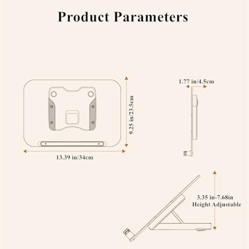 Adjustable Acrylic Book Stand with 13 Levels