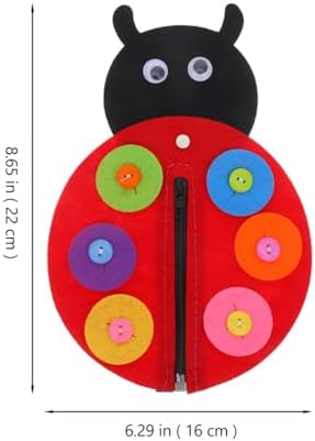 Garneck Page Button Practice Add-On 81 - Felt Ladybird Craft