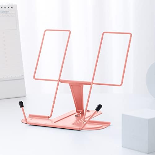 MSDADA Adjustable Metal Book Stand for Desk and Reading