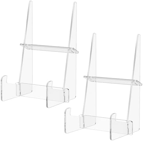 2Pcs Acrylic Cookbook Stand for Kitchen and Office