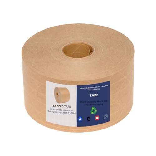 Sazzad Reinforced Water Activated Packing Tape - 283 x 100M Brown