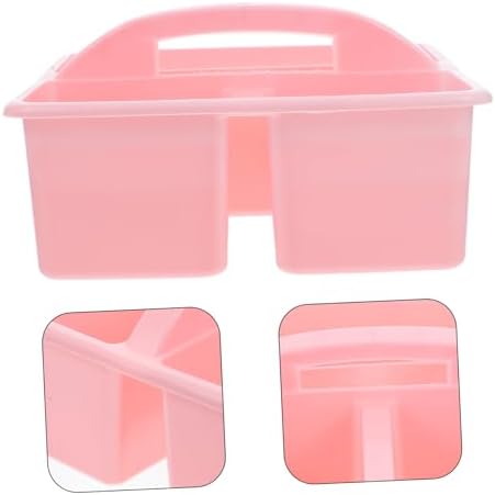 3 Compartment Plastic Storage Basket with Handle