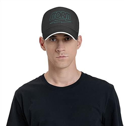 Whirose Storm Bowling Adjustable Sun Cap Black