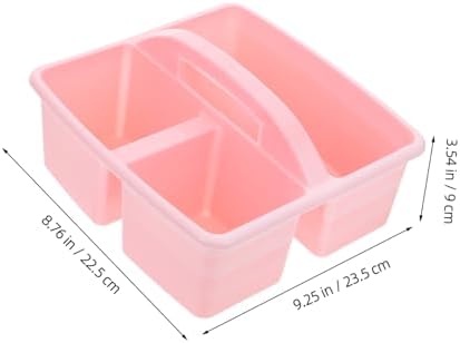 3 Compartment Plastic Storage Basket with Handle