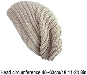 Beanie Hat for Men Women Winter Warm Knit Slouchy Skull Cap