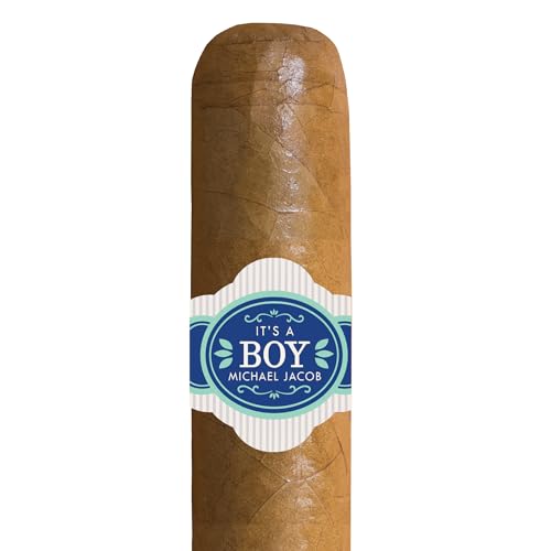 Custom Baby Shower Cigar Labels Set of 16 1