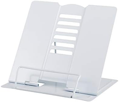 Blizzow Adjustable Metal Book Stand for Reading Durable and Foldable