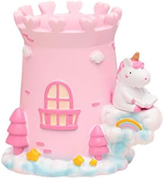 Newfancy Cute Unicorn Castle Desk Organizer