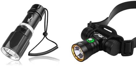 WINDFIRE Scuba Diving Flashlight with 3 Modes and 80m Waterproof Rating