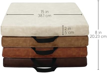 Factory Direct Partners Rustic Kid Floor Cushions 4-Pack