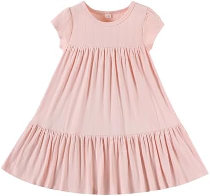 Toddler Girl Summer Dress Tiered Sundress for 6-12 Months
