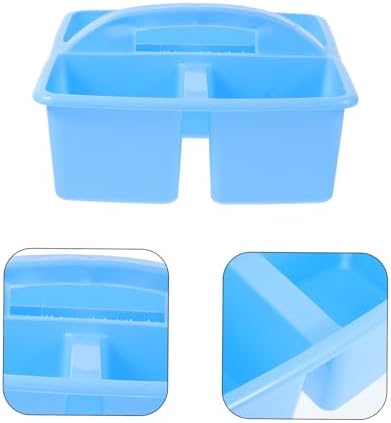 Stackable Plastic Caddy with Handle for Classroom Use