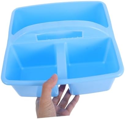 Stackable Plastic Caddy with Handle for Classroom Use