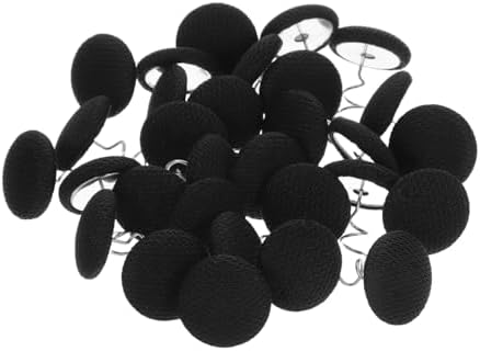 ABOOFAN 30Pcs Fabric Covered Upholstery Pins for Slipcovers and Bed Skirts