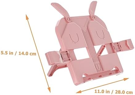 SEWACC Pink ABS Book Stand with Phone and Tablet Holder