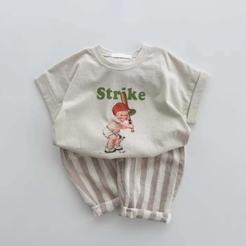 Toddler Striped Cotton Linen Harem Bloomers Pants