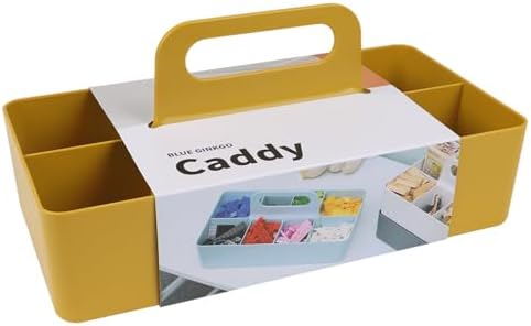 BLUE GINKGO Stackable Organizer Caddy Yellow Korean-Made