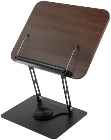 ZJMCAJY Foldable Book Stand with 360 Rotating Base 1